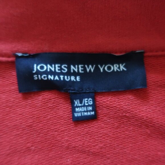 Jones New York Red Cardigan /Blazer W Gold Buttons - Picture 7 of 9
